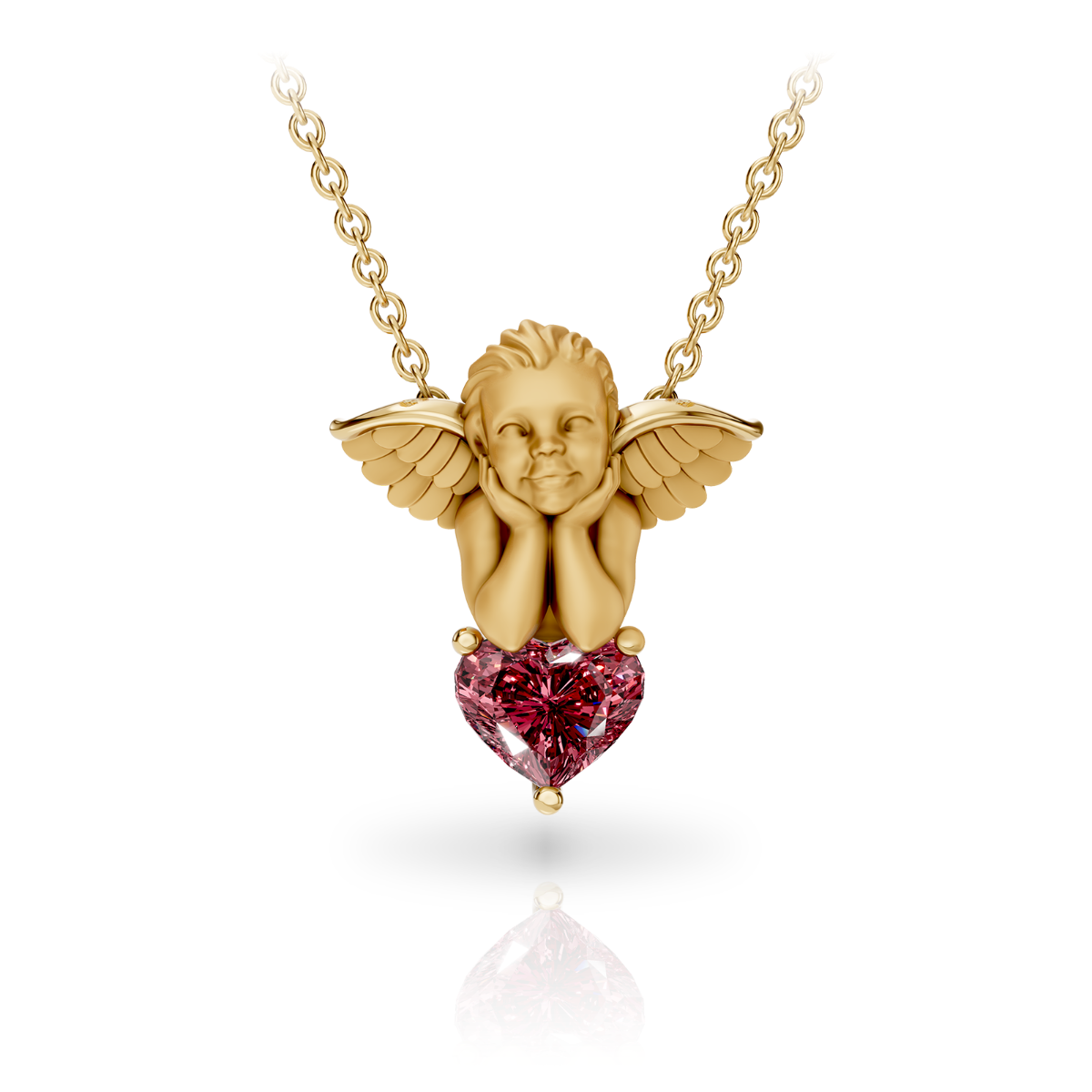 PENDANT MY ANGEL HEART in Yellow Gold | Carrera Y Carrera