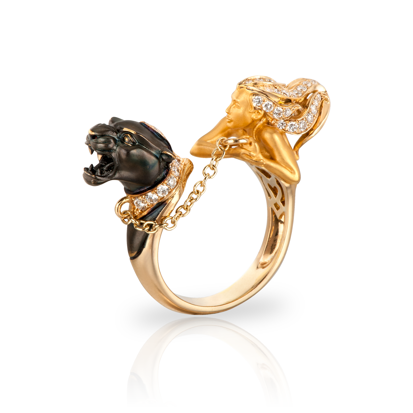 RING DOMINIO in Yellow Gold Carrera Y Carrera